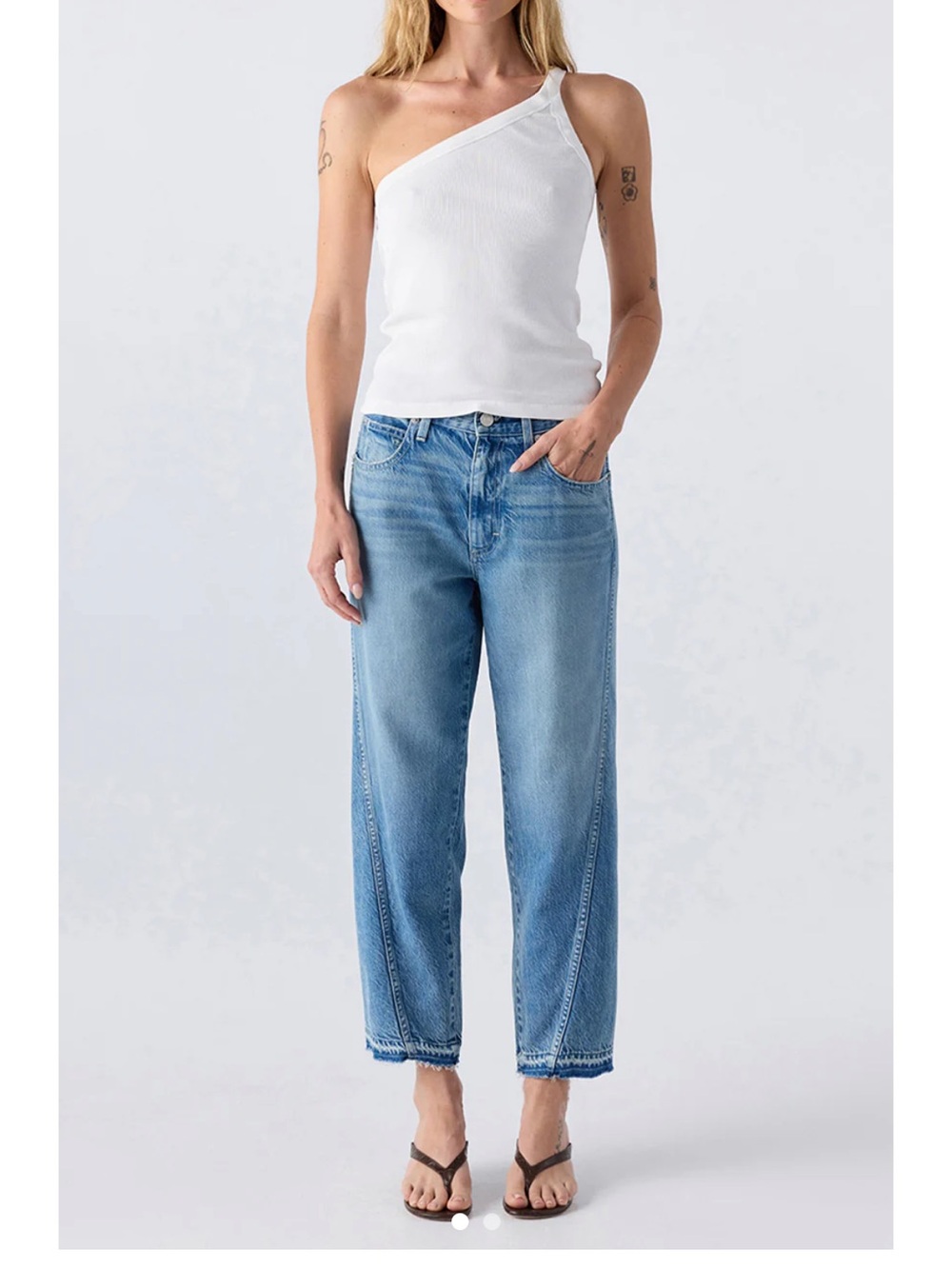 AMO Maria Blue Relaxed Straight Jeans - 25